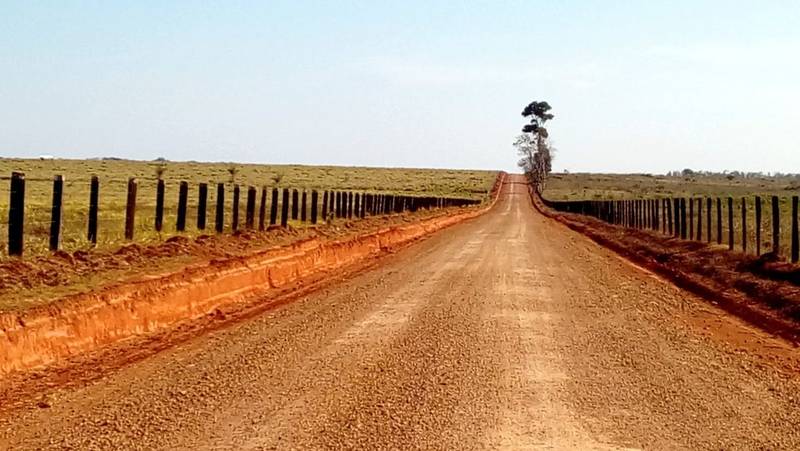 Estrada rural recuperada pelo Programa Caminhos Sustentáveis